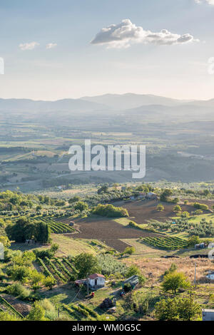 Image de paysage près de Roccastrada Toscane Italie au coucher du soleil en automne Banque D'Images