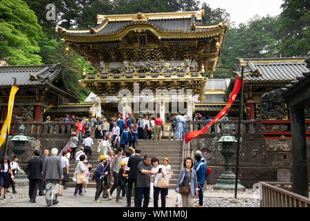 Gateway, Temple Toshogu, Nikko, Japon Banque D'Images