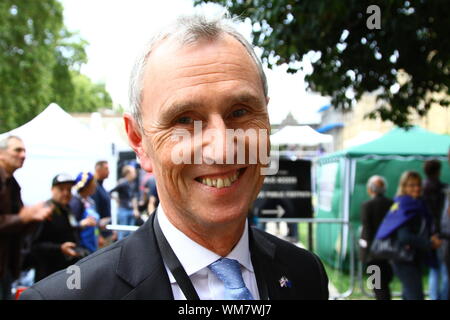 NIGEL EVANS MP AU COLLÈGE GREEN LE 3e septembre 2019. Les députés conservateurs. Les députés du parti conservateur. Les hommes politiques britanniques. La politique britannique. BREXIT PRO MPS. Banque D'Images