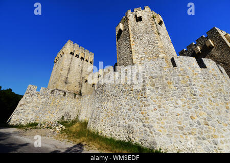Les fortifications de la monastère Manasija en Serbie. Banque D'Images