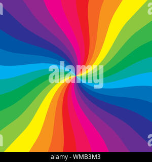 Explosion arc-en-ciel fait un fond très coloré Banque D'Images