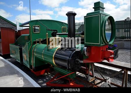 Le Monorail Lartigue, un patrimoine unique de fer à Listowel, Co Kerry, Irlande. Banque D'Images