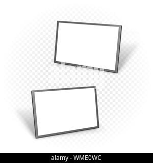 Modèle maquette tablette écran blanc Illustration de Vecteur