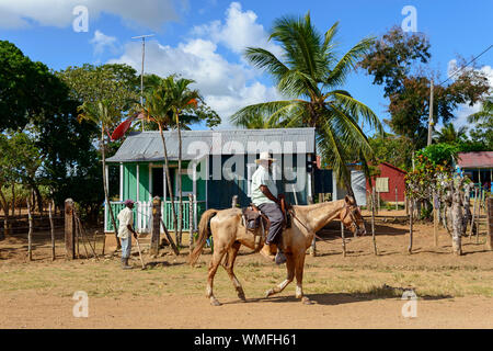 Batey Peligro, République dominicaine, Caraïbes, Amérique Latine Banque D'Images