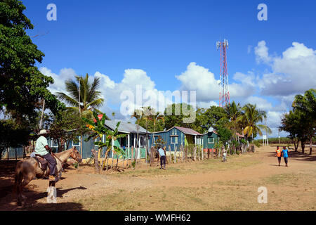 Batey Peligro, République dominicaine, Caraïbes, Amérique Latine Banque D'Images