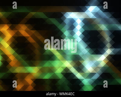 Abstract grunge fond mosaïque rougeoyant, triangles multicolores. Banque D'Images