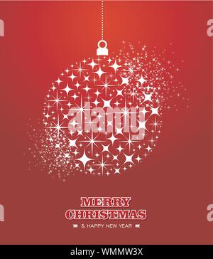 Joyeux Noël et Bonne Année carte d'halloween avec des stars Illustration de Vecteur