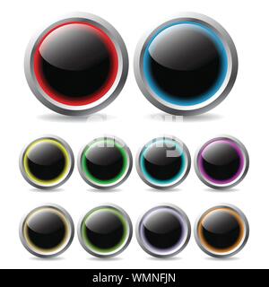 Boutons lumineux Illustration de Vecteur