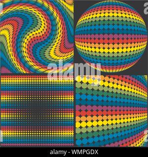 Textures arc-en-ciel Illustration de Vecteur