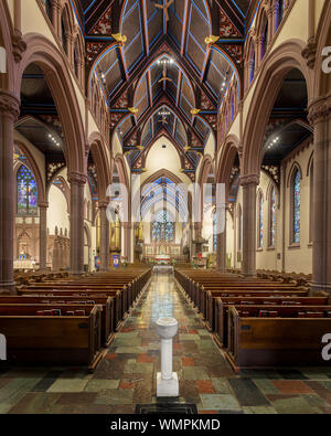 Intérieur de l'historique cathédrale épiscopale St Paul's sur Pearl Street à Buffalo, New York Banque D'Images