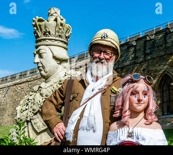 Lincoln, Lincolnshire, Angleterre, Royaume-Uni, le plus grand Festival Steampunk asile sur la terre a lieu dans la ville de Lincoln Banque D'Images