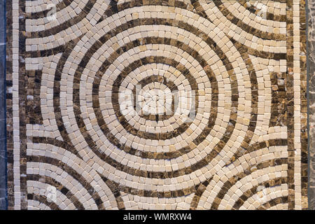 Mosaïque circulaire Accueil Pierres Marbre Decor Banque D'Images
