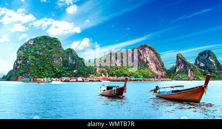 Paysages Thaïlande mer et île .aventures et voyage exotique concept.Scenic Phuket paysage.Seascape et plage paradisiaque Banque D'Images