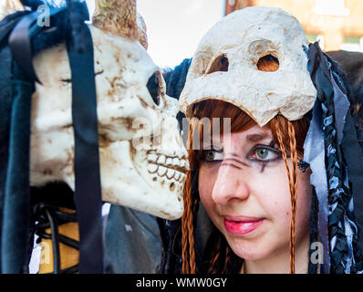 Lincoln, Lincolnshire, Angleterre, Royaume-Uni, le plus grand Festival Steampunk asile sur la terre a lieu dans la ville de Lincoln Banque D'Images