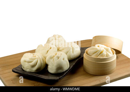 Petits pains cuits à la chinoise. Baozi ou xiaobao. Banque D'Images