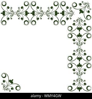 éléments floraux Illustration de Vecteur