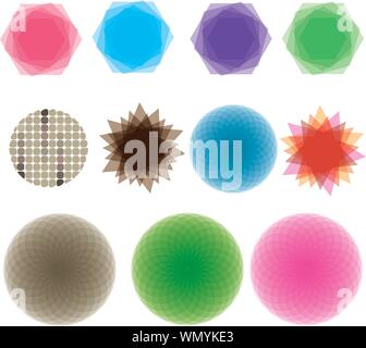 Vector cartoon style icon set Illustration de Vecteur