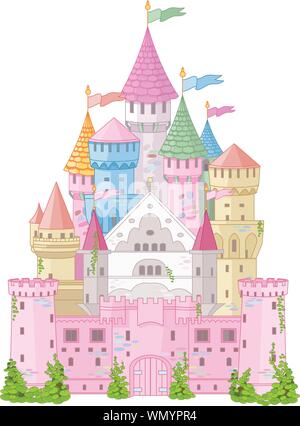 Château de conte de fées Illustration de Vecteur