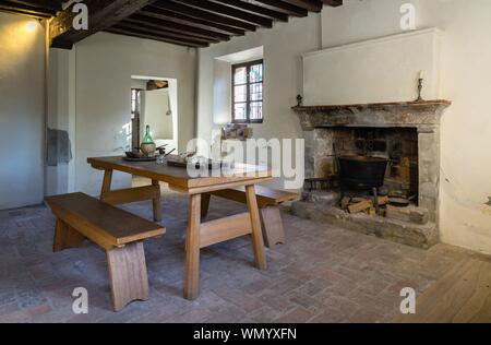 Chambre d'hôtes, Musée Casa Natale di Giuseppe Verdi, Giuseppe Verdi, berceau Roncole Verdi, Busseto, Province de Parme, Emilie-Romagne, Italie Banque D'Images