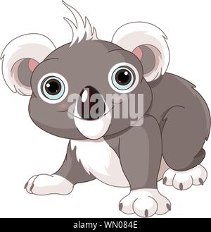 Koala mignon Illustration de Vecteur