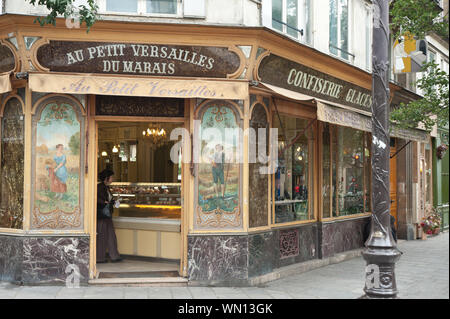 Paris, Marais, Confiserie Banque D'Images
