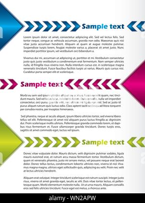 Flyer design pour de multiples sujets Illustration de Vecteur