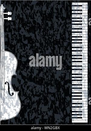 Piano et Violon Illustration de Vecteur