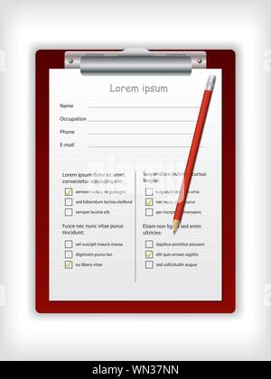 À terme d'un presse-papiers Illustration de Vecteur