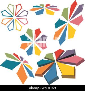 Roues de flèche Illustration de Vecteur