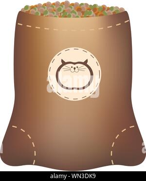Nourriture pour chats Illustration de Vecteur