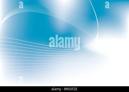 Cloudy blue wave background Illustration de Vecteur