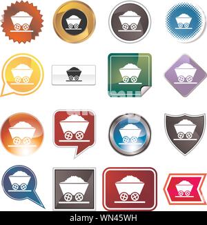 L'icône Panier minière Illustration de Vecteur