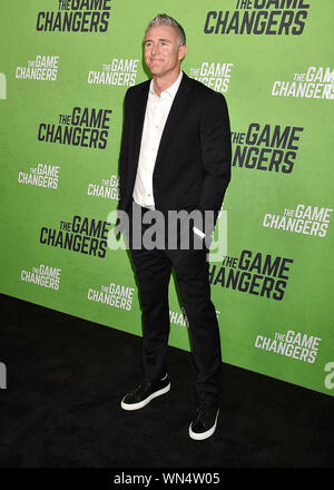 HOLLYWOOD, CA - 04 SEPTEMBRE : Chase Utley assiste à la première mondiale de la 'Game Changers' à l'ArcLight Hollywood sur Septembre 04, 2019 à Hollywood, Californie. Banque D'Images