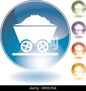 L'icône Panier minière Illustration de Vecteur