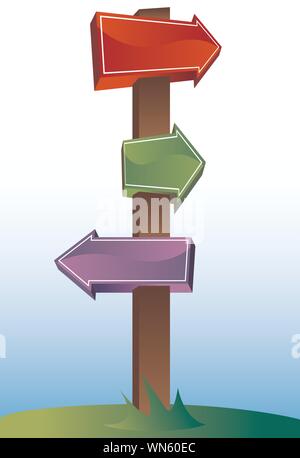 Carrefour signe Illustration de Vecteur