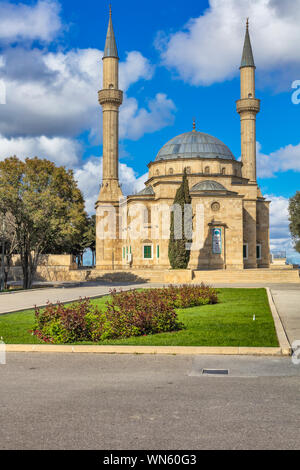 Sahidlar Xiyabani Mosquée, mosquée des Martyrs, Chahids Mosquée, Baku, Azerbaïdjan Banque D'Images