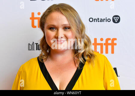 Toronto, Canada. 05 Sep, 2019. - Actrice Danielle Macdonald arrive pour la première de Je suis femme au cours de la 2019 Festival International du Film de Toronto. Jamie Simon/JSP/EXimages. Credit : EXImages/Alamy Live News Banque D'Images