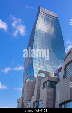 Tours de flamme des gratte-ciel, 2013, Baku, Azerbaïdjan Banque D'Images