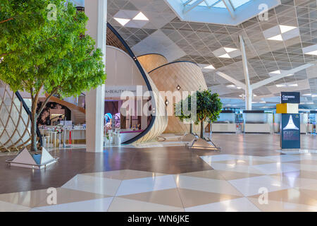 L'aéroport international Heydar Aliyev intérieur, Baku, Azerbaïdjan Banque D'Images