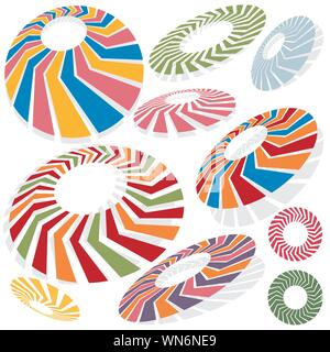 Flèche d'orientation défini Illustration de Vecteur