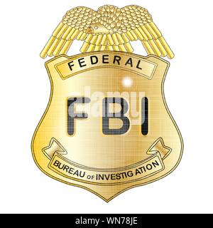 Insigne du FBI Illustration de Vecteur