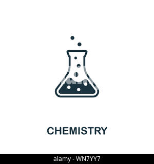 Symbole de l'icône de la chimie. Signe de la biotechnologie créative collection d'icônes. Télévision rempli pour l'icône de la chimie et de l'ordinateur mobile Banque D'Images