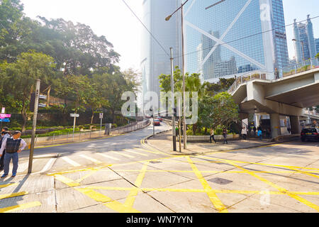 HONG KONG, CHINE - circa 2019, janvier : Hong Kong dans la journée. Banque D'Images