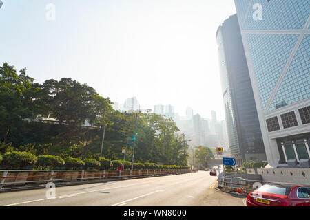 HONG KONG, CHINE - circa 2019, janvier : Hong Kong dans la journée. Banque D'Images