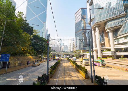 HONG KONG, CHINE - circa 2019, janvier : Hong Kong dans la journée. Banque D'Images