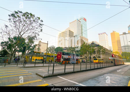 HONG KONG, CHINE - circa 2019, janvier : Hong Kong dans la journée. Banque D'Images