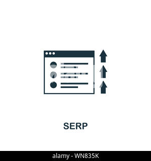 Page de résultats de Search Engine (SERP) icône. L'élément créatif de design collection icônes de contenu. Pixel Perfect Page de résultats de Search Engine (SERP) icône Banque D'Images