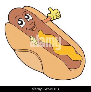 Illustration vecteur de hot-dog Illustration de Vecteur
