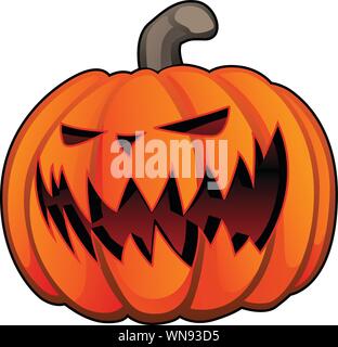 Jack O' Lantern Halloween Citrouille isolé Vector Illustration Illustration de Vecteur