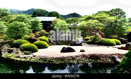 Adachi Museum of art garden- art japonais et jardins Banque D'Images